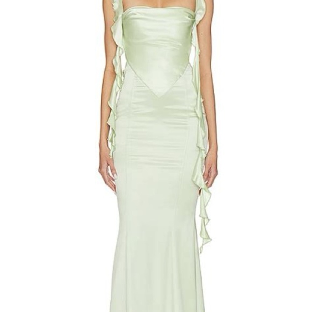 Nana Jacqueline Caroline Green Maxi Dress NWT
